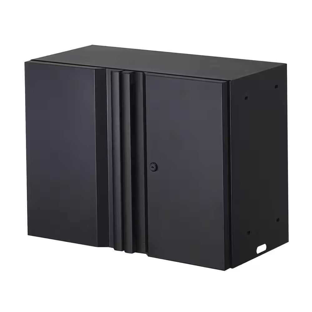 7-Piece Regular Duty Welded Steel Garage Storage System in Black (109 In. W X 75 In. H X 19.6 In. D)