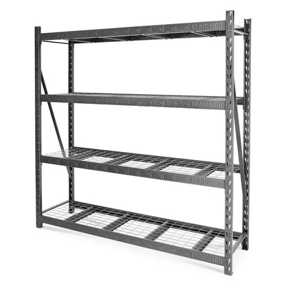 4-Tier Heavy Duty Welded Steel Garage Storage Shelving Unit (90 In. W X 90 In. H X 24 In. D)