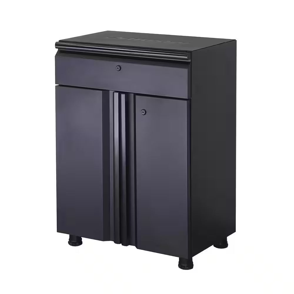 7-Piece Regular Duty Welded Steel Garage Storage System in Black (109 In. W X 75 In. H X 19.6 In. D)