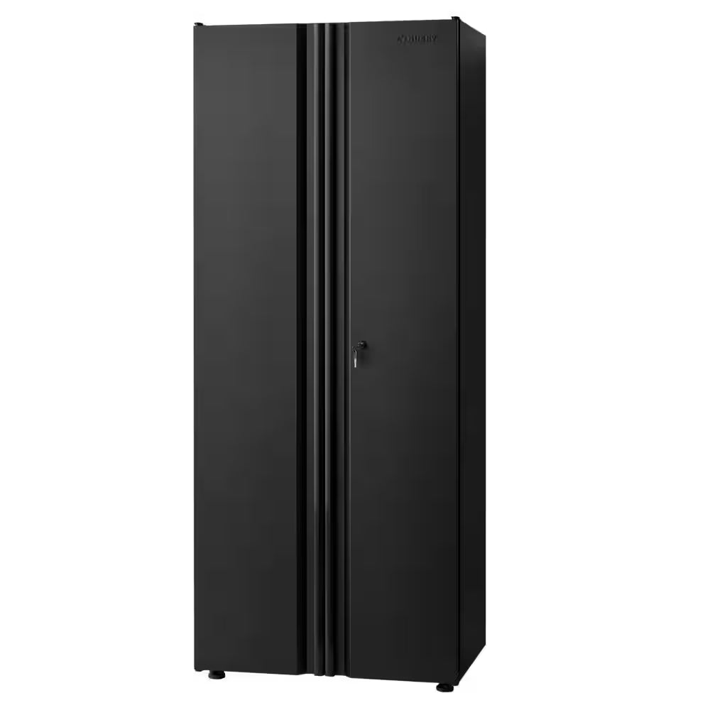 7-Piece Regular Duty Welded Steel Garage Storage System in Black (109 In. W X 75 In. H X 19.6 In. D)
