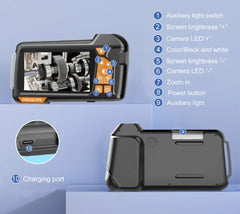 Handheld Single Lens With Screen Endoscope